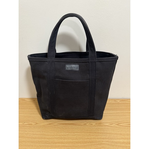 L.L. Bean Other - LL BEAN VINTAGE ALL BLACK BOAT TOTE BAG MADE IN THE USA